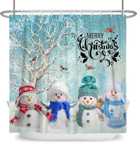 blue christmas shower curtain|beautiful blue shower curtains.